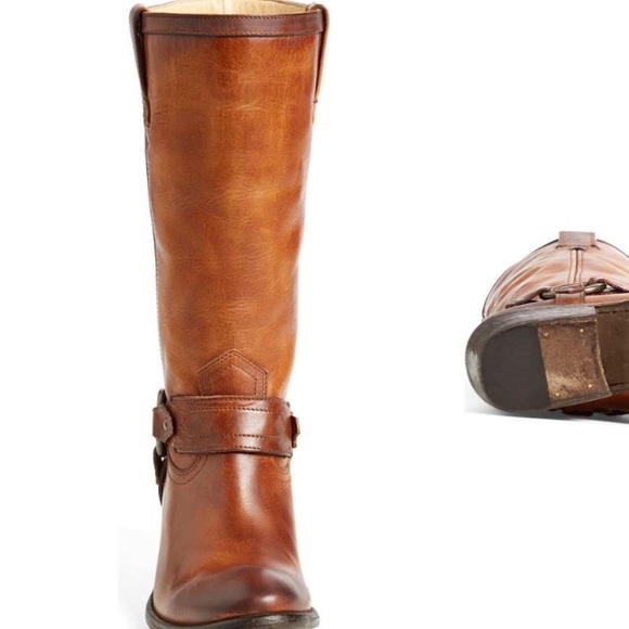 Frye carson harness western mid calf riding boot size 9.5 EUC - Picture 8 of 8